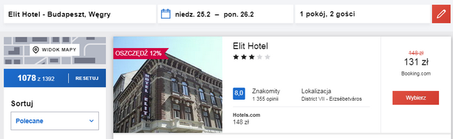 rezerwacja noclegu w budapiescie
