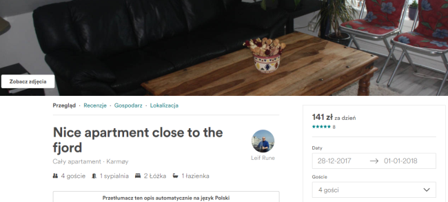 Norwegia apartament1