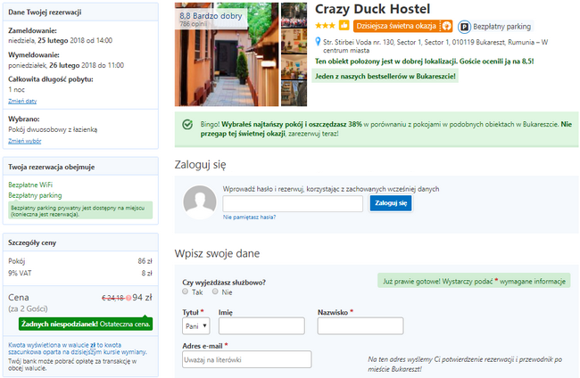 crazy duck hostel rumunia
