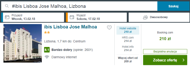 Lizbona hotel