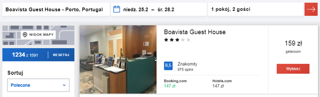 rezerwacja noclegu w porto