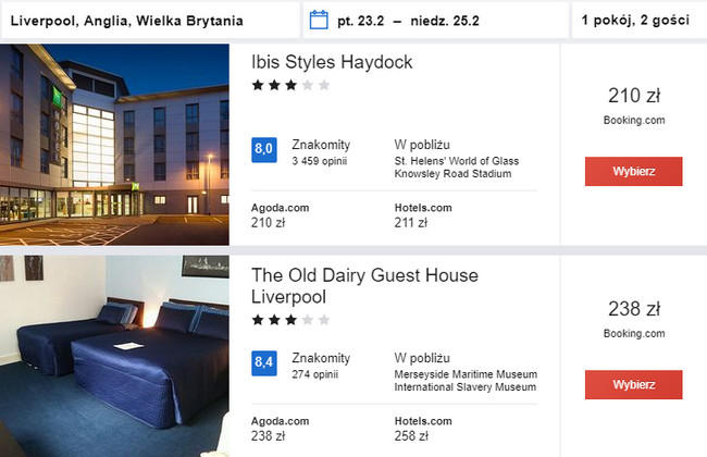 rezerwacja noclegów w Liverpoolu