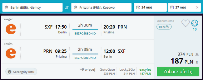 rezerwacja lotów na bałkany