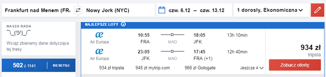 rezerwacja lotów do usa z frankfurtu