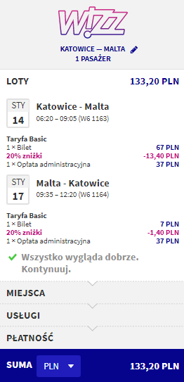 rezerwacja lotów na maltę