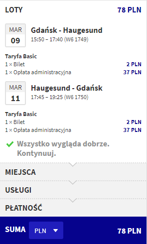 haugesund loty