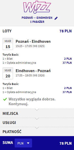 rezerwacja lotów do Eindhoven
