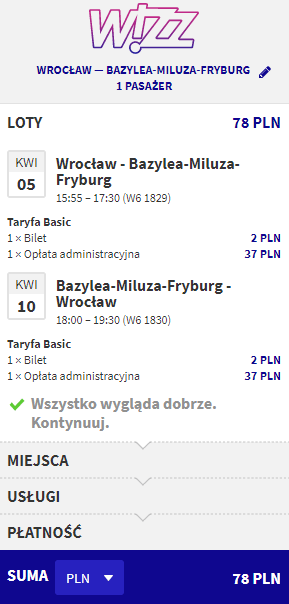 rezerwacja lotów do Bazylei