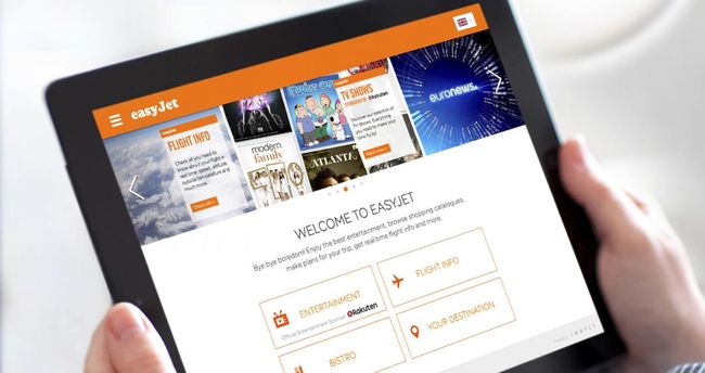 easyJet in-flight entertainment