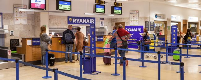 stanowiska odprawy Ryanair