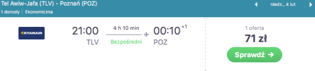 zarezerwuj lot z tel awiwu do poznania