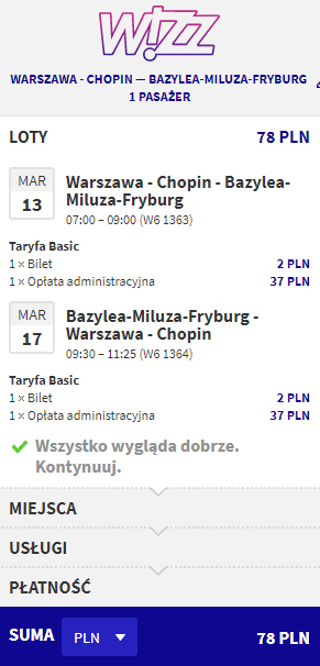 rezerwacja lotów do Bazylei