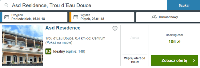 rezerwacja noclegów na Mauritius