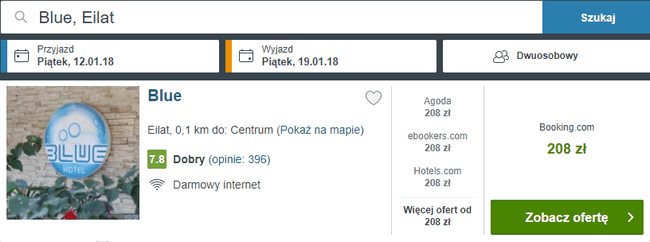 rezerwacja hotelu w ejlat