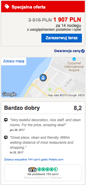 zarezerwuj hotel w cozumel