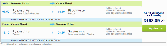 rezerwacja lotów do Meksyku