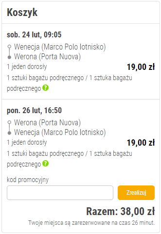 rezerwacja biletów do Werony