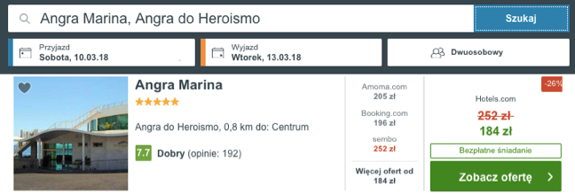 zarezerwuj hotel na azorach