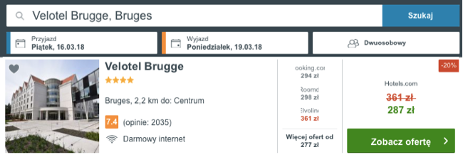 zarezerwuj hotel w brugii