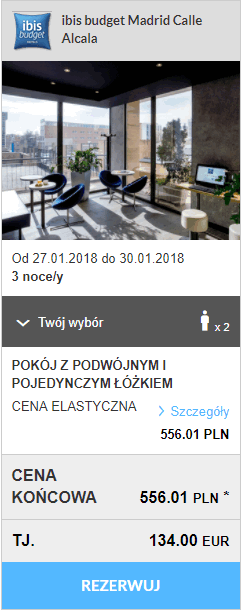 rezerwacja noclegów w Madrycie