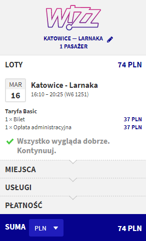 Rezerwacja przelotów z Katowic do Larnaki
