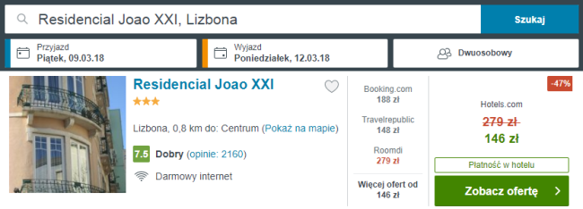 lizbona nocleg