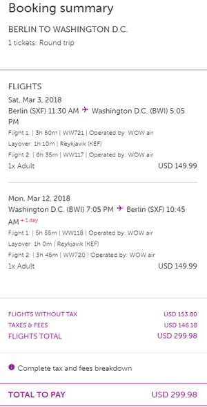 rezerwacja lotów do Waszyngtonu