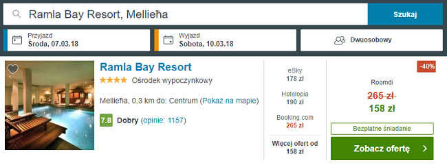 zarezerwuj hotel na malcie