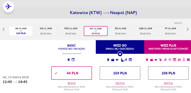 neapol loty