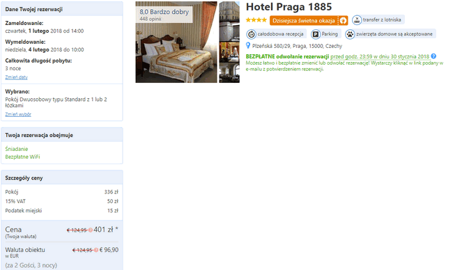 noclegi w Pradze
