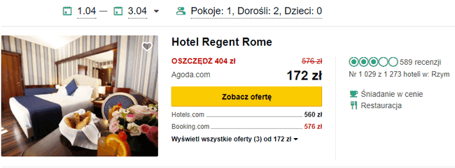 noclegi w Rzymie