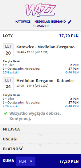 rezerwacja lotów do włoch