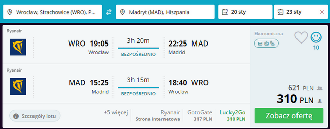 rezerwacja biletów do madrytu
