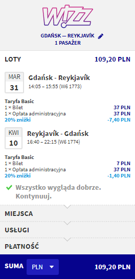 rezerwacja lotów na islandię