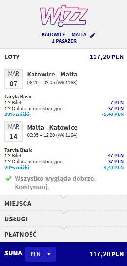 rezerwacja lotów na maltę