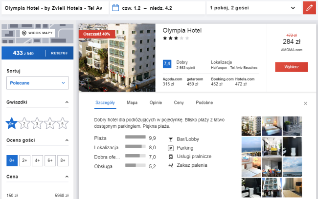 tel awiw nocleg