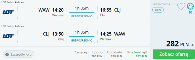 rezerwacja lotów do Rumunii