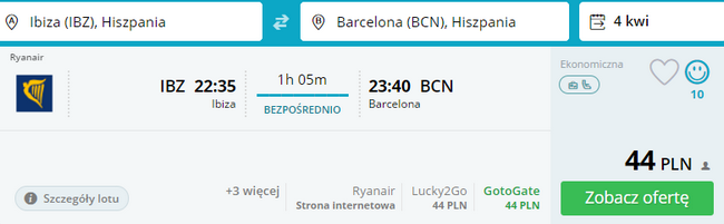 rezerwacja lotów z ibizy do barcelony