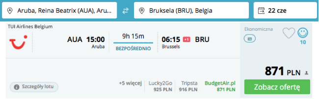 zarezerwujlot do brukseli