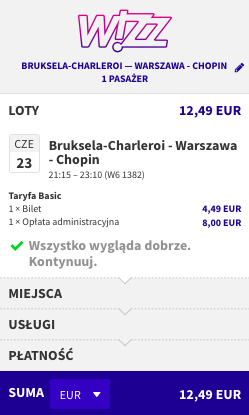 zarezerwuj lot do warszawy