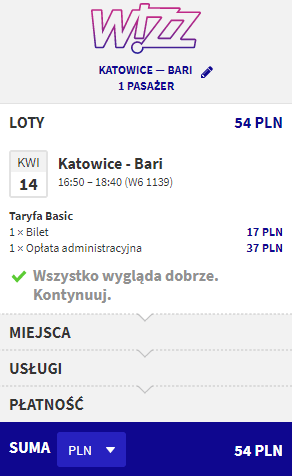 rezerwacja lotów do Bari