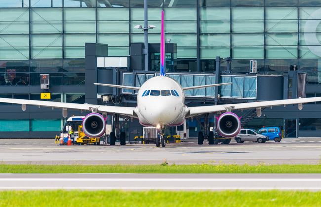 Samolot Wizz Air w Gdańsku