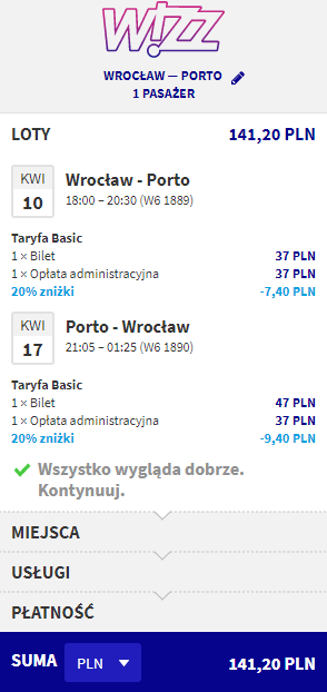 rezerwacja lotów do Porto