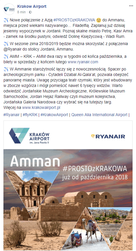 nowa trasa Ryanair
