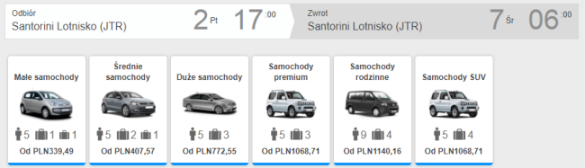 santorini auto