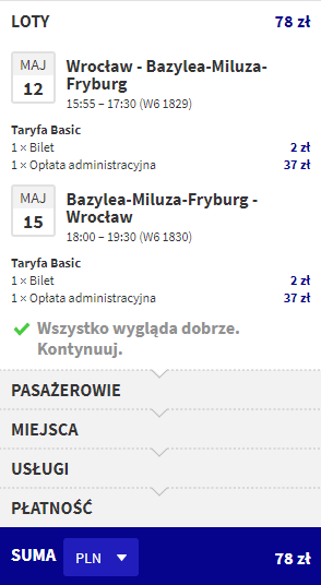 bazylea loty