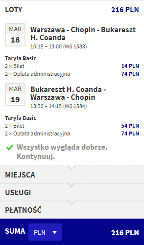 bukareszt loty