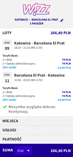 zarezerwuj lot do barcelony