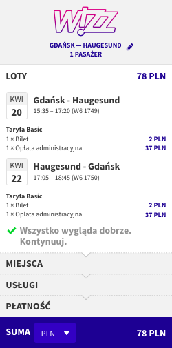 zarezerwuj lot do haugesund