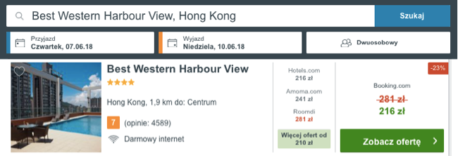 zarezerwuj hotel w hong kongu